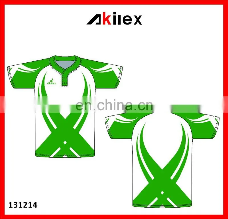 High end trendy sublimation customized rugby jersey