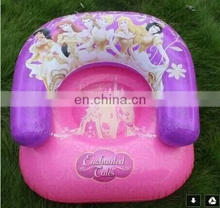 ICTI Approved 6P & EN71 PVC Inflatable cute colorful Kids inflatable air sofa