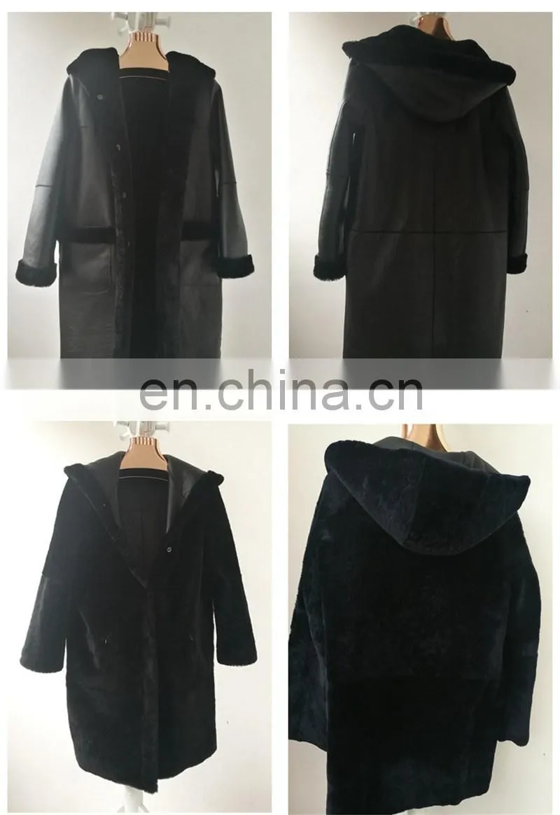 Wholesale New Style Cheap Beautiful Sheep Fur Made Winter Coat Girls