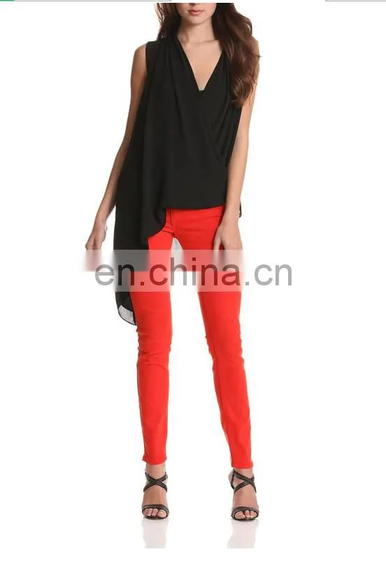 New fashion design latest top designs,ladies jeans top