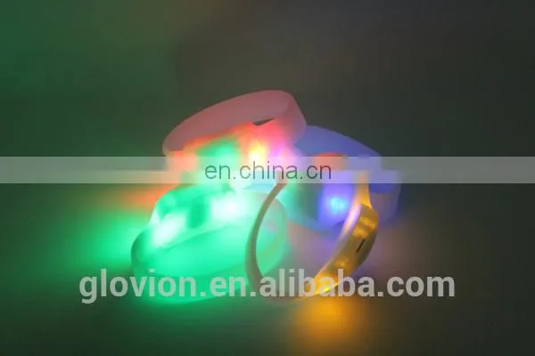 High quality LED silicone remode control bracelet with logo