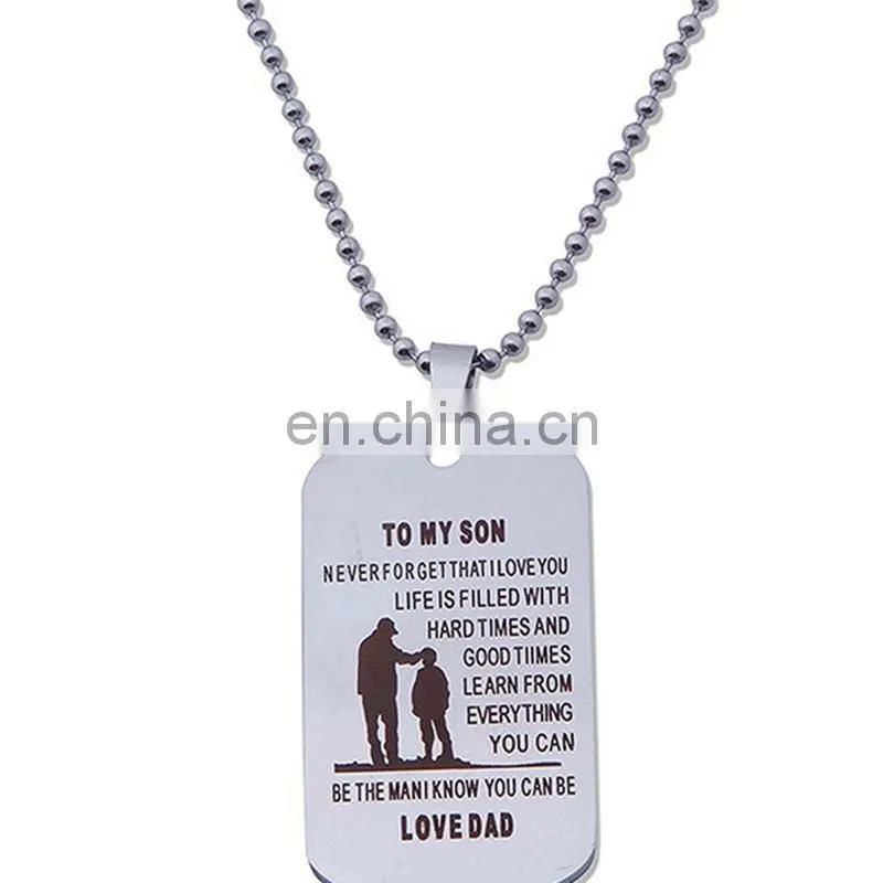 Wholesale cheap custom shape silver metal dog tag