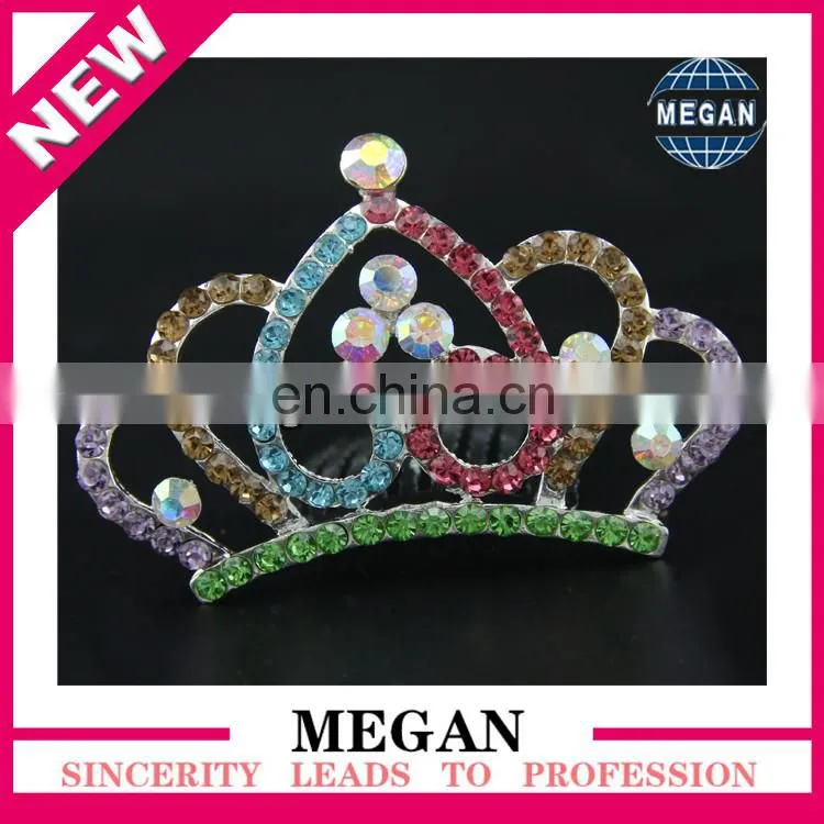 Sparky kids rhinestone hair accessories tiara comb