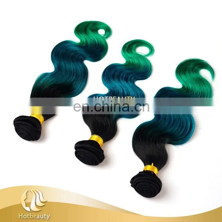 New Arrival virgin brazilian hair 3 tone ombre color natural hair extensions