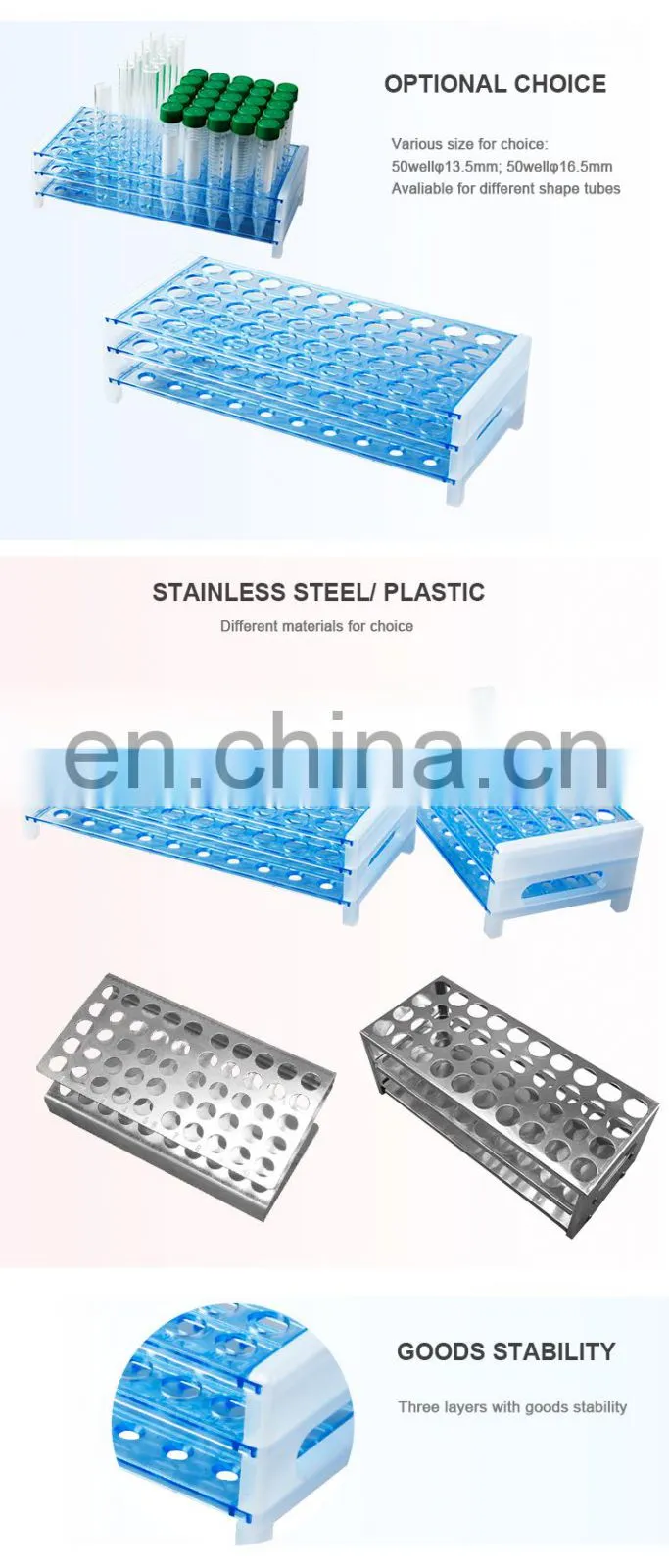 AKMLAB Manufacturer Laboratory Plastic Test Tube Holder