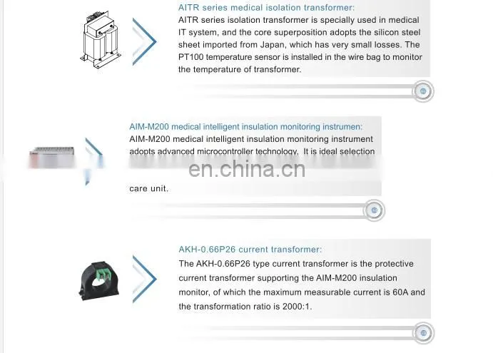 Hospital isolated power distribution system for medical Group II Location protecting personnel and equipment