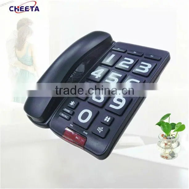 big button telephone with handfree function for old people