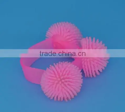 Wholesale LED Flashing Glow Fashion Party Jelly Ball Bracelet Bangle Wristband