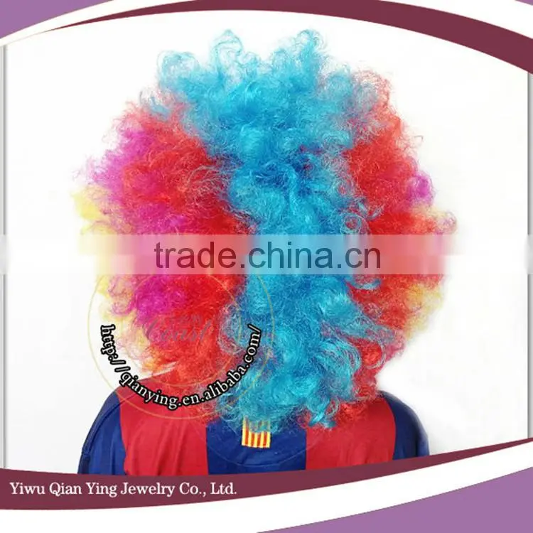 very big rainbow Madagascar 3 synthetic afro wigs