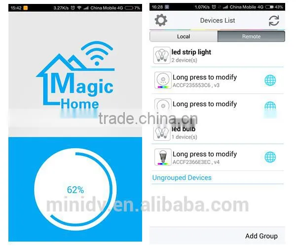 192W/384W High-powered WiFi LED Controller for DC12V/24V Full-color RGB/RGBW LED Strip with Remote Control APP for Android IOS