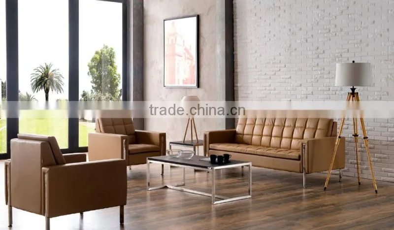 Modern design genuine leather sofa