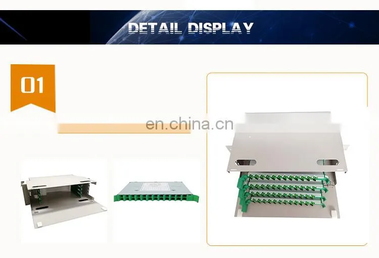 FTTH 24-144 Core Rack Mounted Fiber Optic ODF