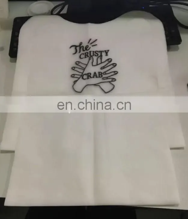Restaurant Bibs Disposable Plastic+Paper Apron Bibs For Adults