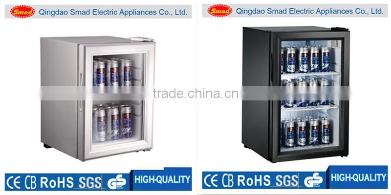 Mini table top beverage cooler display refrigerator showcase