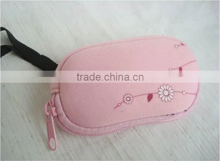 pink series small zipper coin purse