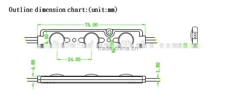 led module smd5730/5050/2835/5630/3535 led module,1.2w,IP65 IP67 ,round optical lens; injection led module