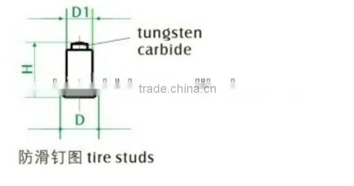 tires studs tungsten