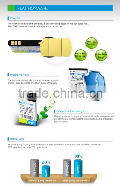 1100mAh li-ion Dual IC Rechargeable BL-5C battery