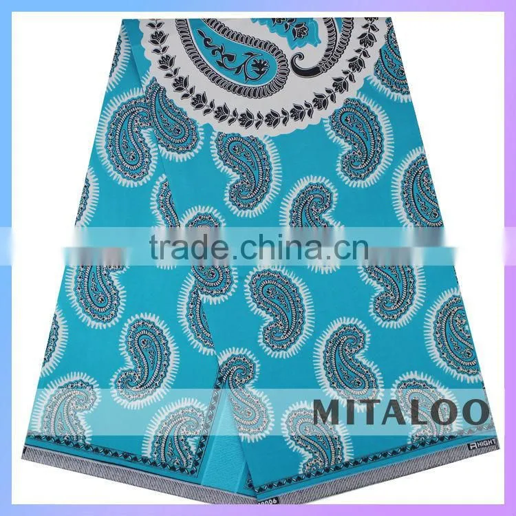 wholesale african fabrics real wax batik fabric for women's dress H1036