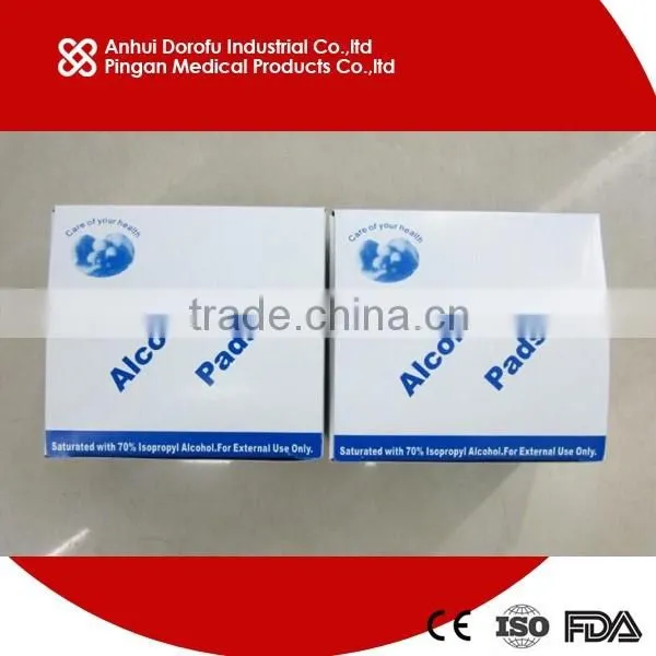 Alcohol swab /medical alcohol swab / injection pad CE ISO FDA
