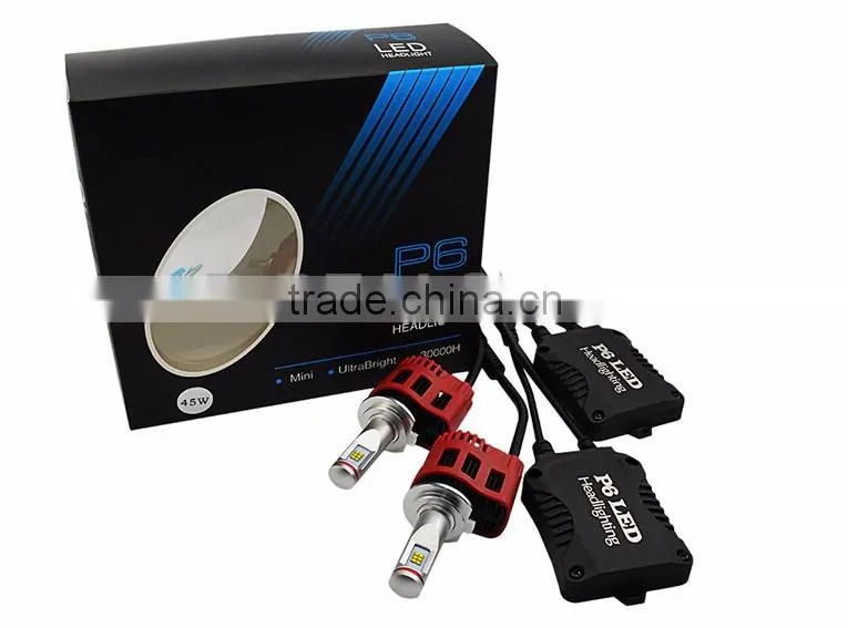 B-deals car accessories P6 led headlight bulb 4500lm H7 led headlight kit