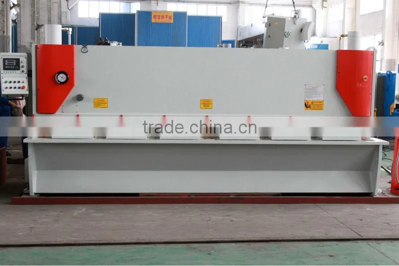 QC11K 6x4000 cnc guillotine to cut SS plate
