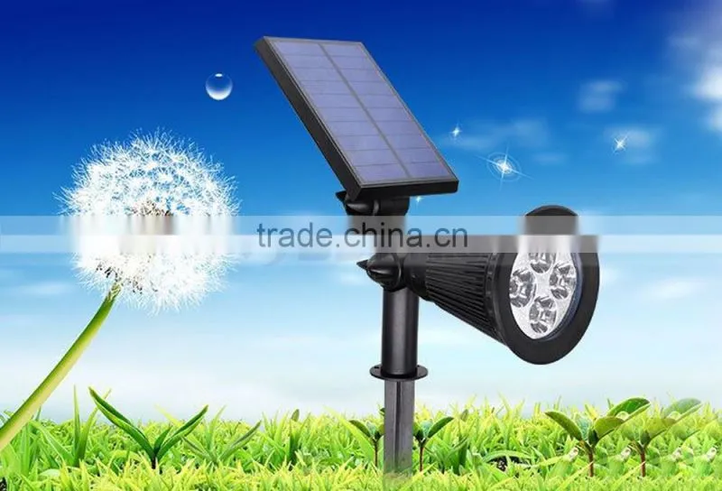 Waterproof Landscape 4 LED Solar Spotlight Outdoor Wall Lamp