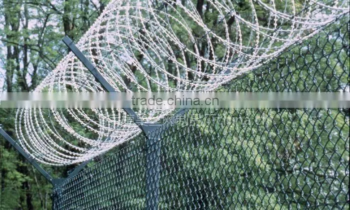 Plastic 450mm coil diameter anti-corrosion razor wire