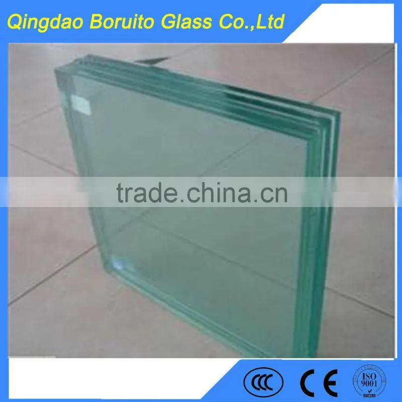 19mm clear float glass with polished edge price