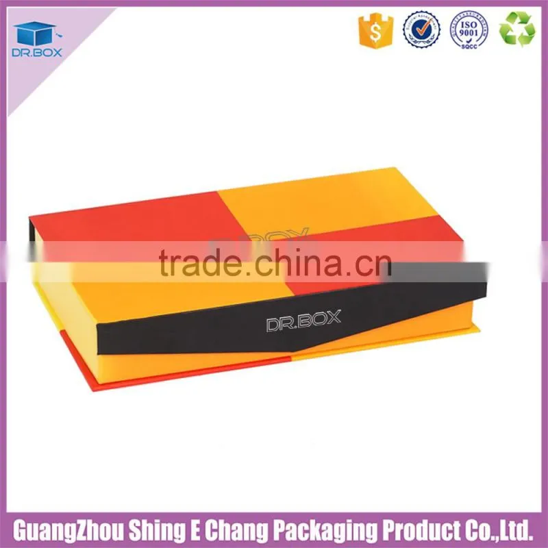 Custom logo color paperboard printing gift packaging box with magnet