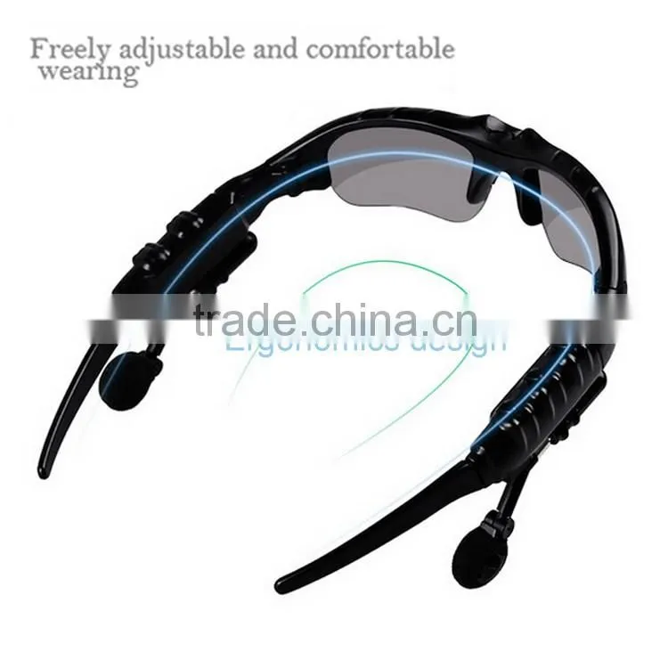 2016 New Wireless bluetooth polarized sunglasses Stereo Music Phone Call Headset for Music BT103