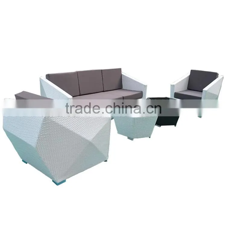 Furniture Slipcovers For Rattan Furniture Creative Geometry Modern White Rattan Outdoor Furniture