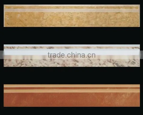 Glazed wall ceramic skirting tile 80X450mm
