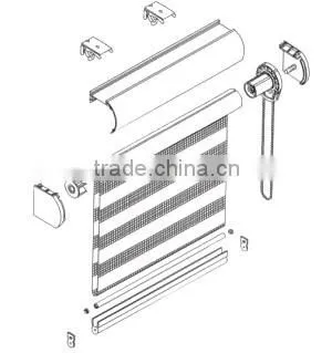 Zebra roller blind components spring