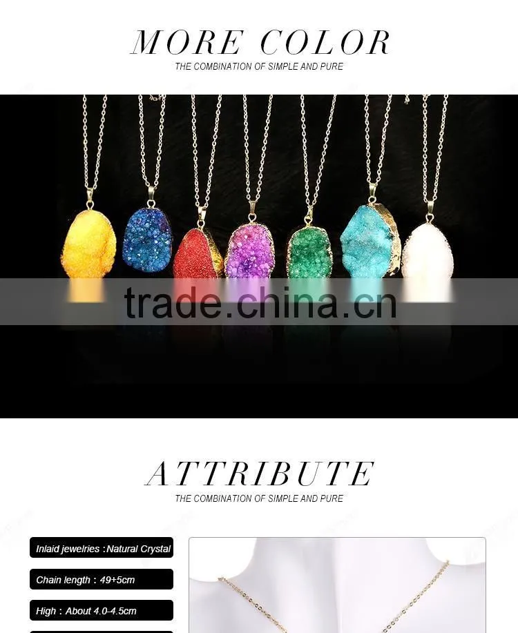 New luxury natual purple bead necklace designs