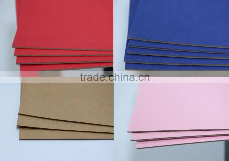 2014 New Environmental recycle cardboard/card board for different color