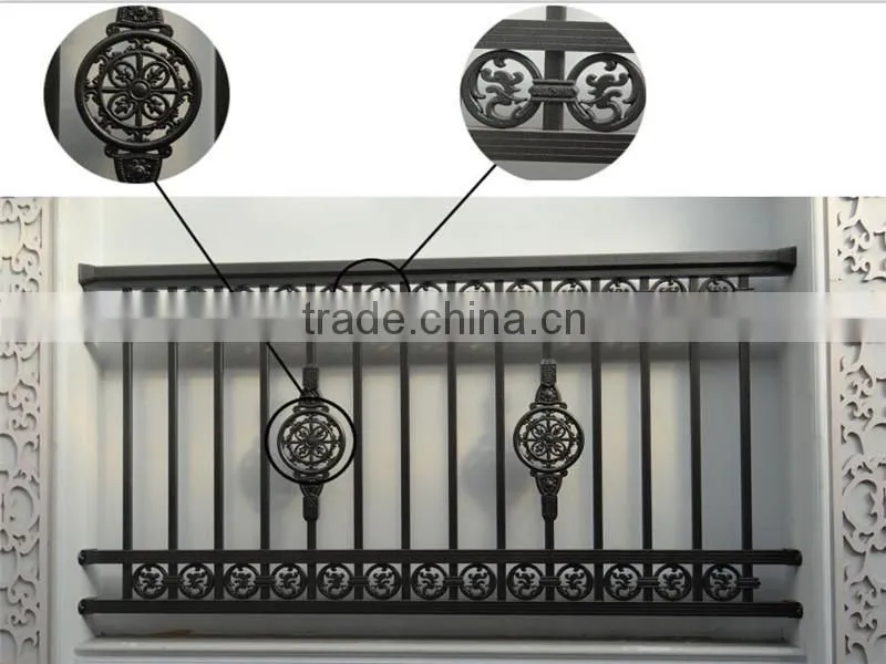 AJLY-806 Powder coating Anti-rust Aluminum veranda fencing/porch fence/ balcony railing made in china
