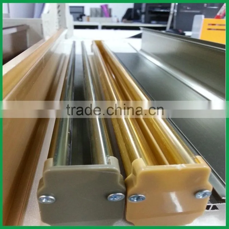 kingo frosted surface length 1m curtain aluminium alloy track top cover and bottom curtain rails