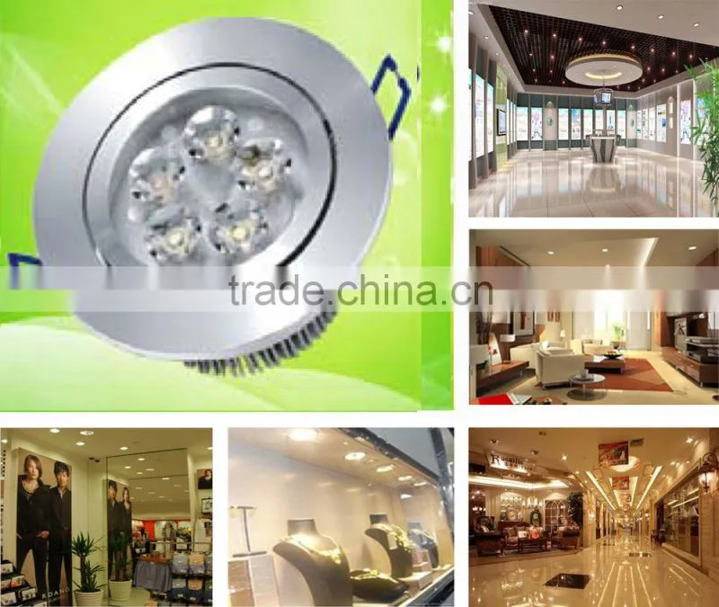 5w LED ceiling lamp shell aluminum alloy environmental round,widely used for shopping mall,supermarket,hotel,household