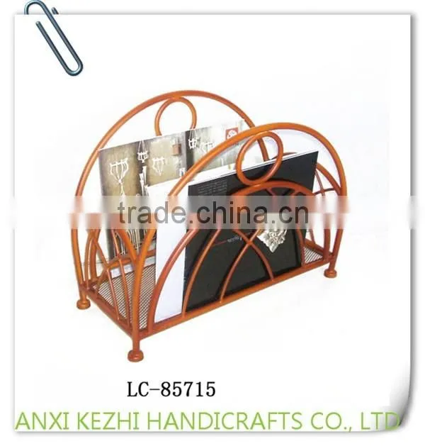 LC-85715 Factory supplier wrought metal iron library magazine rack