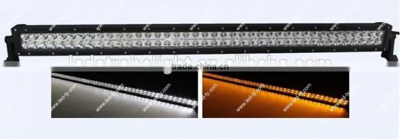 2014 Mewest Amber and White 4x4 LED Light Bar 41.5" LED Work Light Bar 240w Offroad LED Light Bar for Trucks Atv SUV