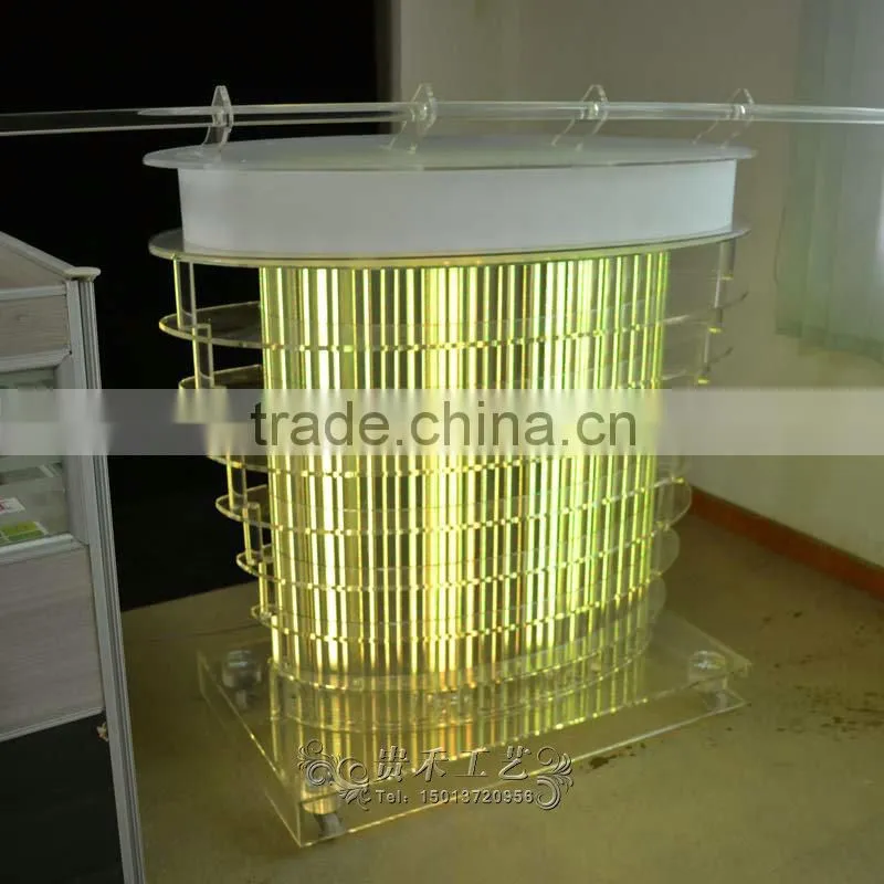 colorful acrylic bar table with LED lights, bar table for bar, dj equipment