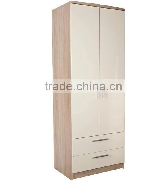 Modern style Chester 2 Door 2 Drawer Robe Cabinet