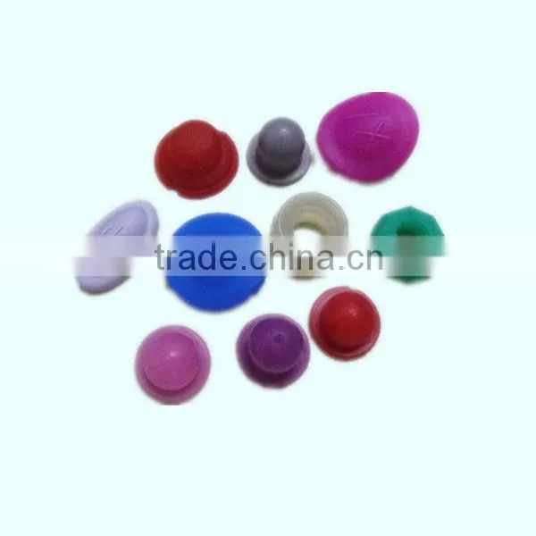 Custom small silicone rubber buttons/covers parts