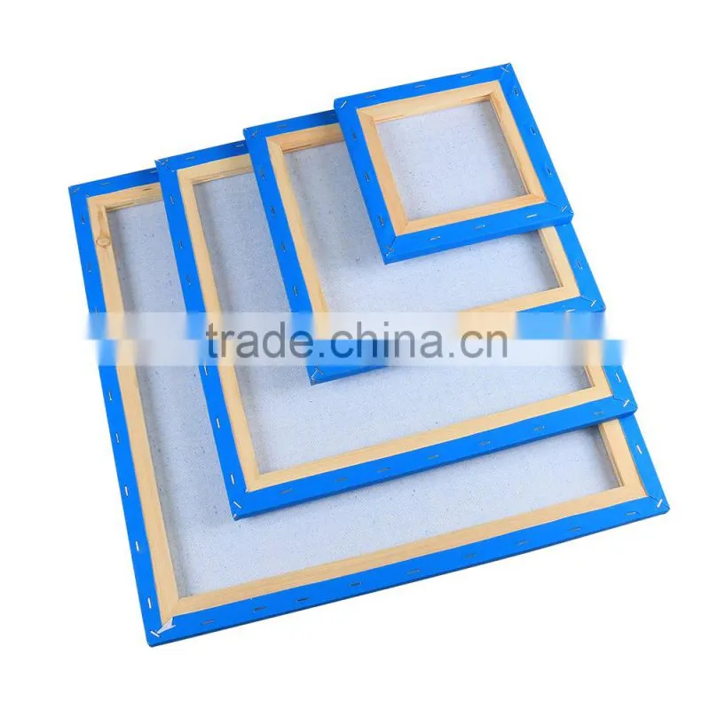 Factory Directly Painting Stretched Blue Canvas