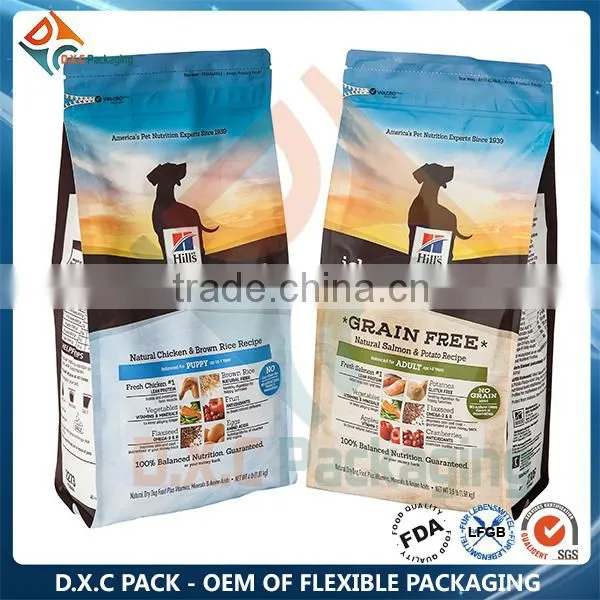 Dry Dog Food Stand Up Pouch Bag With Zippet( Food Grade)