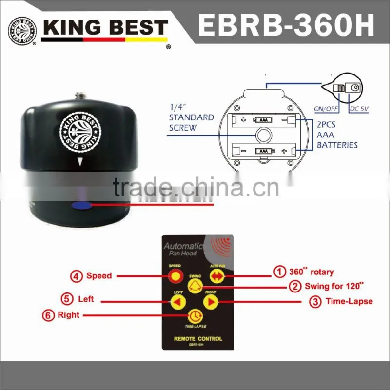 KING BEST Timelapse Pan Head hunting Sports Action Sports Action Video Camera Professional 1/4" Screw Sports Action Video Ca