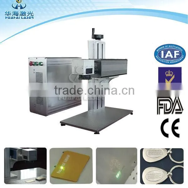 10w Portable fiber date /bar code marking on metal laser engraving machine