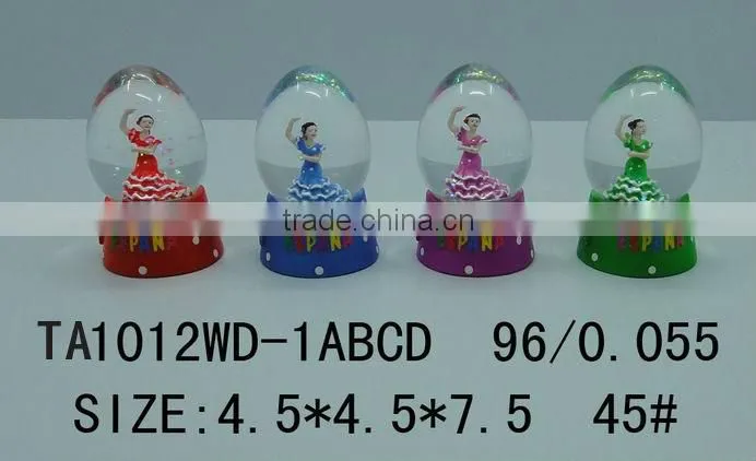 2013 Resin water globe water ball dancing espana couple