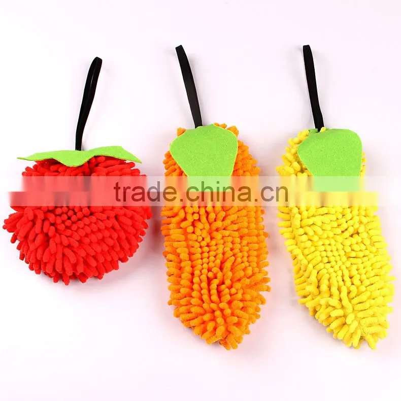 China supplier wholesale promotional custom chenille hand towel